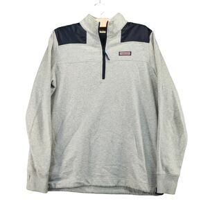 Vineyard Vines Martha's Vineyard Mens 1/4 Zip Sweatshirt Size M Gray